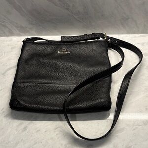Kate Spade Black Pebbled Leather Shoulder Bag